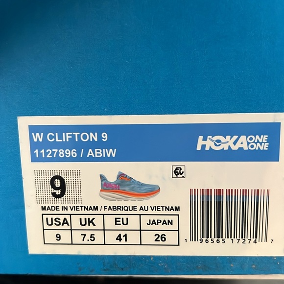 Hoka one one Clifton 9 Airy Blue/Ice Water Women - Picture 7 of 8